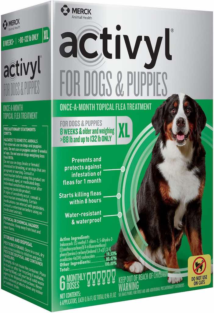 Activyl for Dogs & Puppies 6 doses 88-132 lbs (Green) 1