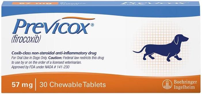 Previcox Comprimidos Masticables con Envases de Blister 30 comprimidos 57 mg 1