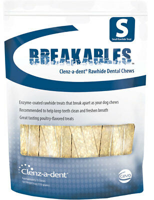 Clenz-a-dent Breakables Rawhide Chews 15 comprimidos for small dogs 1