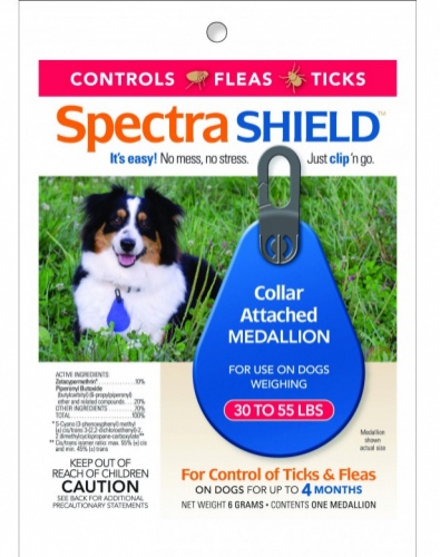 Spectra Shield para perros de 30 a 55 libras 1 medallón 1