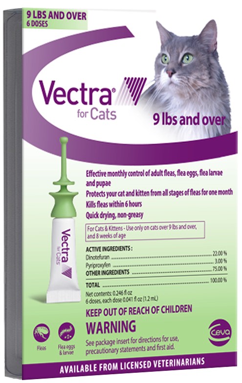 Vectra for Cats 6 doses 9 lbs and over (Green) 1