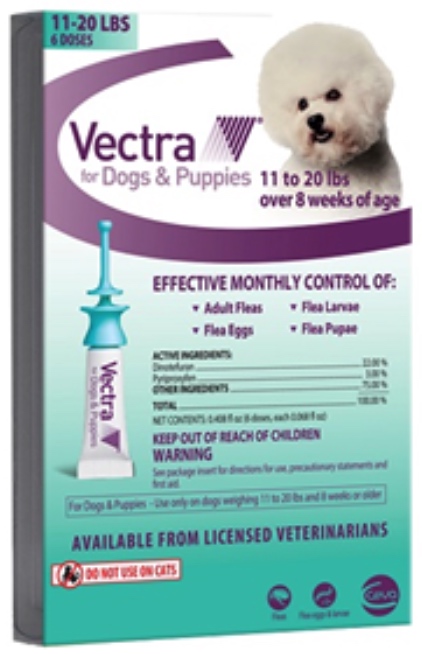 Vectra for Dogs 6 doses 11-20 lbs (Teal) 1
