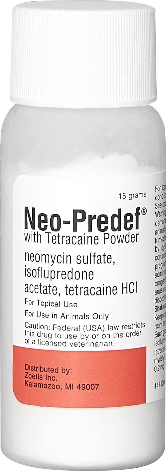 Neo-Predef con Tetracaine Polvo para Uso Tópico 15 g 1
