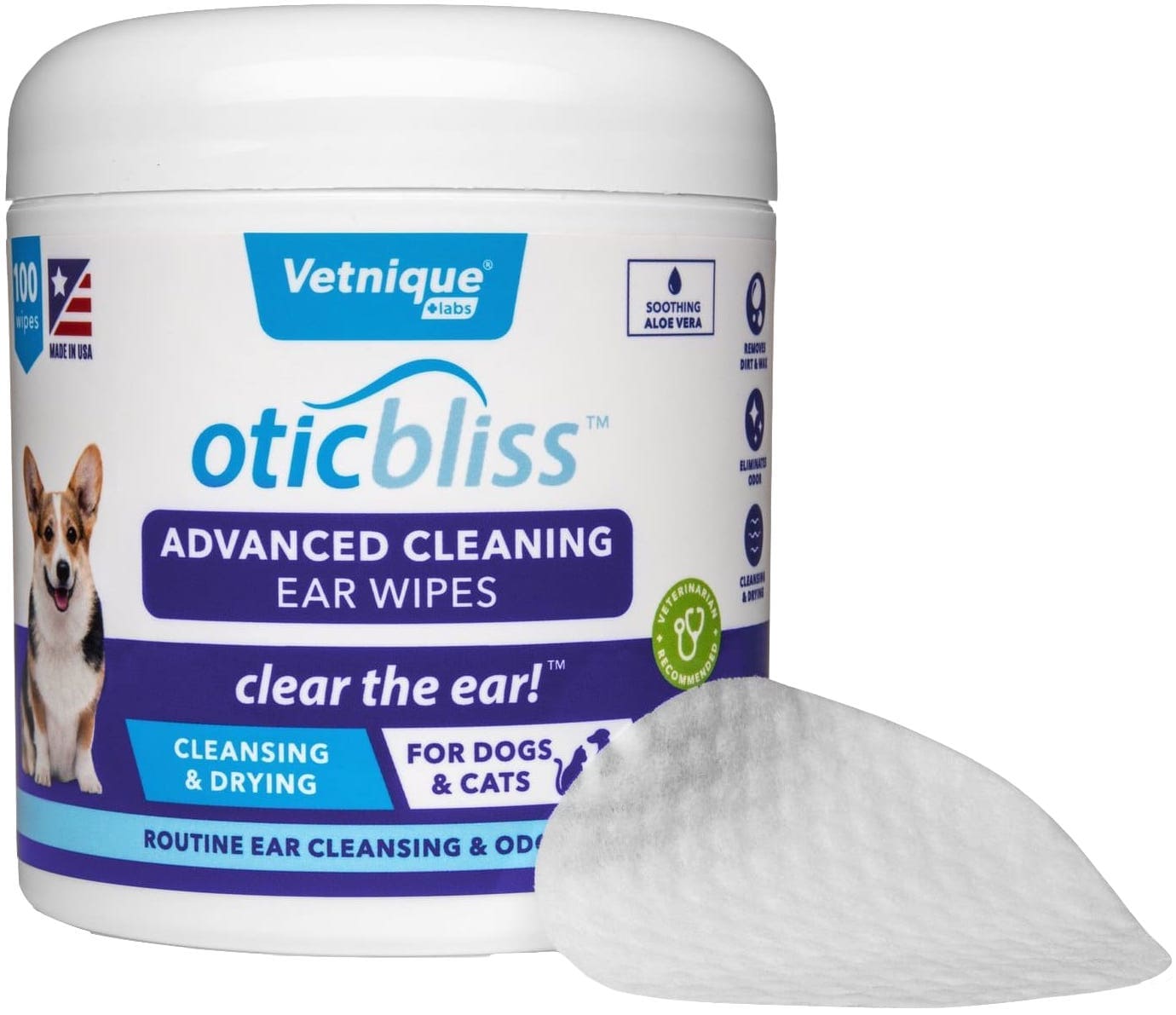 Oticbliss Advanced Cleaning Ear Wipes 