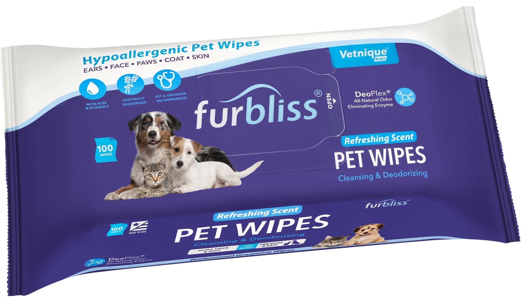 Furbliss Hygienic Grooming Pet Wipes