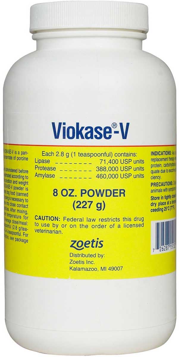 Viokase-V Powder 8 oz 1