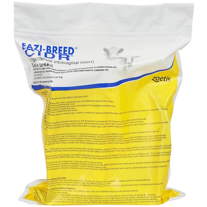 Eazi-Breed CIDR Bovinos Bag of 10 Inserts 1