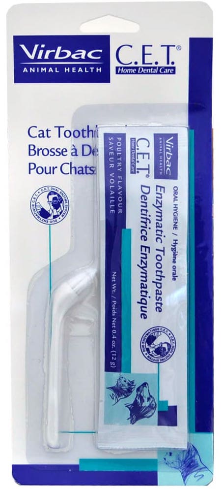 C.E.T. Cat Toothbrush with Enzymatic Toothpaste Poultry 1