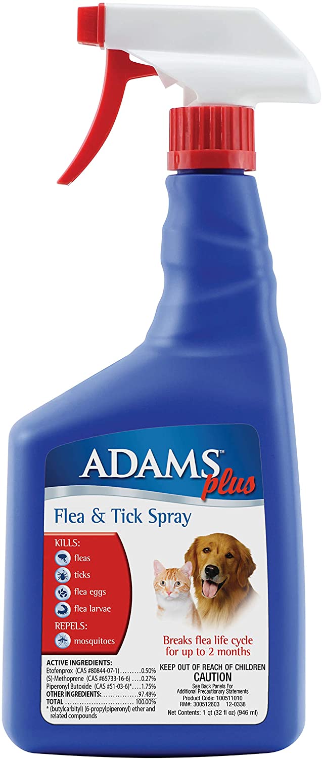 Adams Plus Spray Antipulgas y Antigarrapatas 32 oz 1