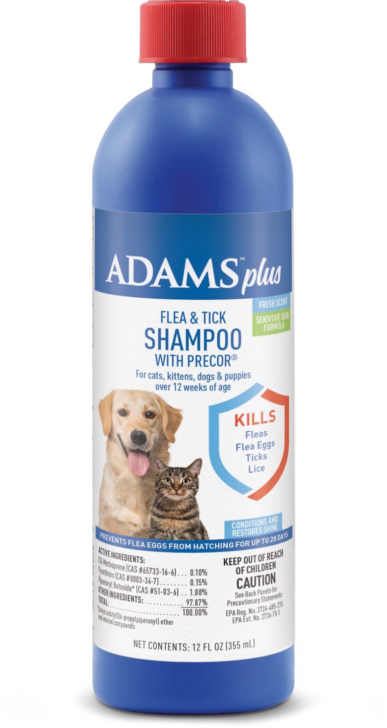 Adams Plus Flea & Tick Shampoo with Precor 12 oz 1