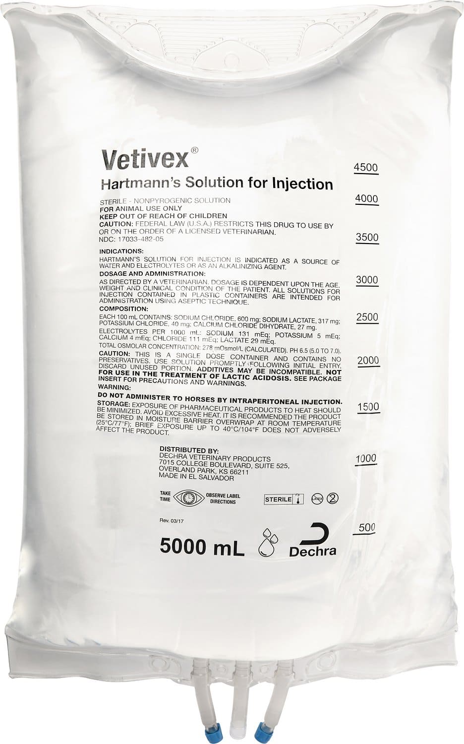 Vetivex Hartmann's Solución para Inyección 5000 ml 1