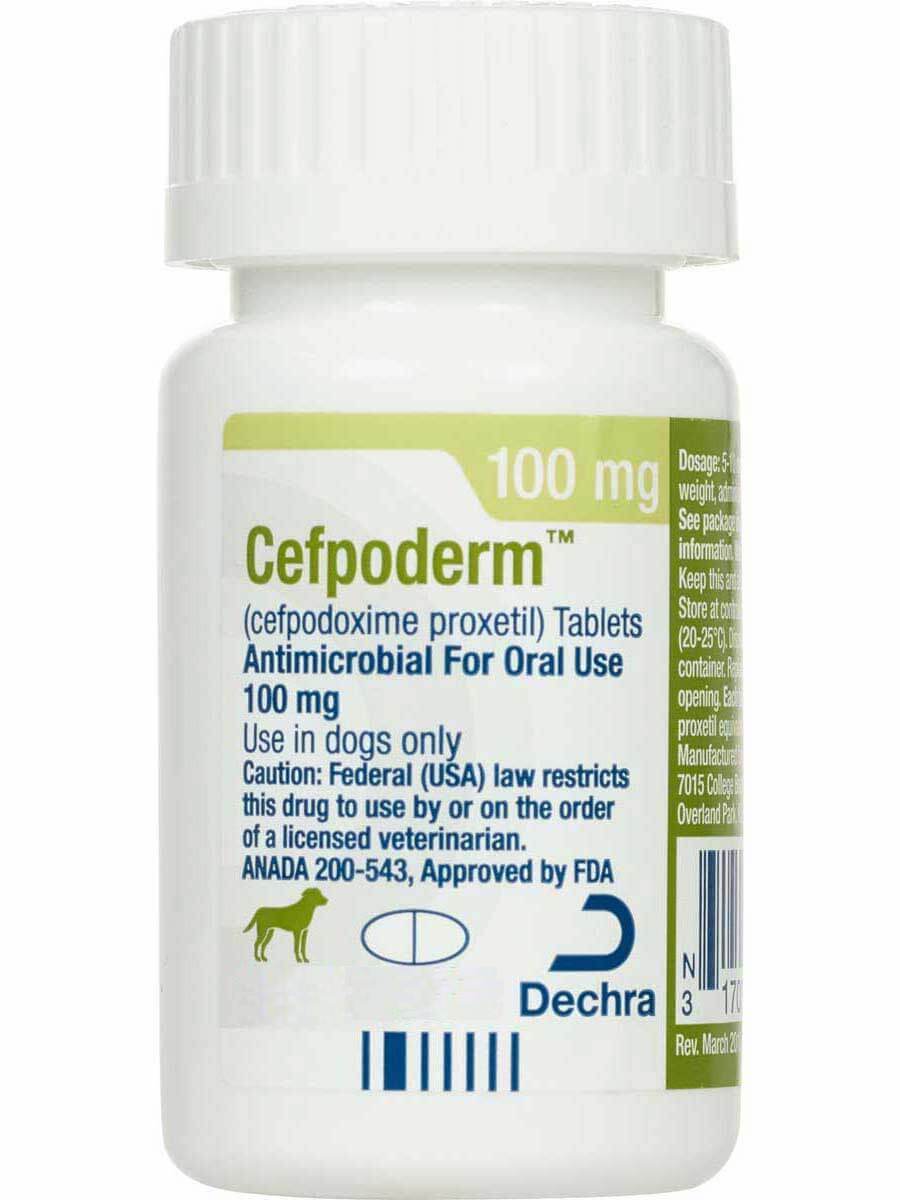 Cefpoderm 1 comprimido 100 mg 1