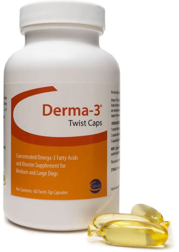 Derma-3 Twist Caps 60 capsules para perros medianos y grandes 1