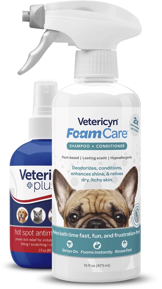 Vetericyn FoamCare Shampoo & Conditioner + Hot Spot Gel 16 oz 1
