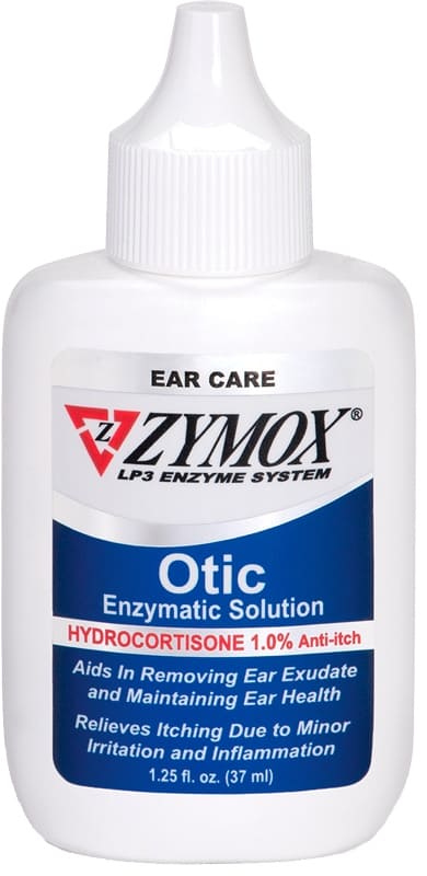Zymox Otic Enzymatic Solution with 1% Hydrocortisone 1.25 oz 1