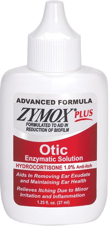 Zymox Plus Otic Enzymatic Solution with 1% Hydrocortisone 1.25 oz 1