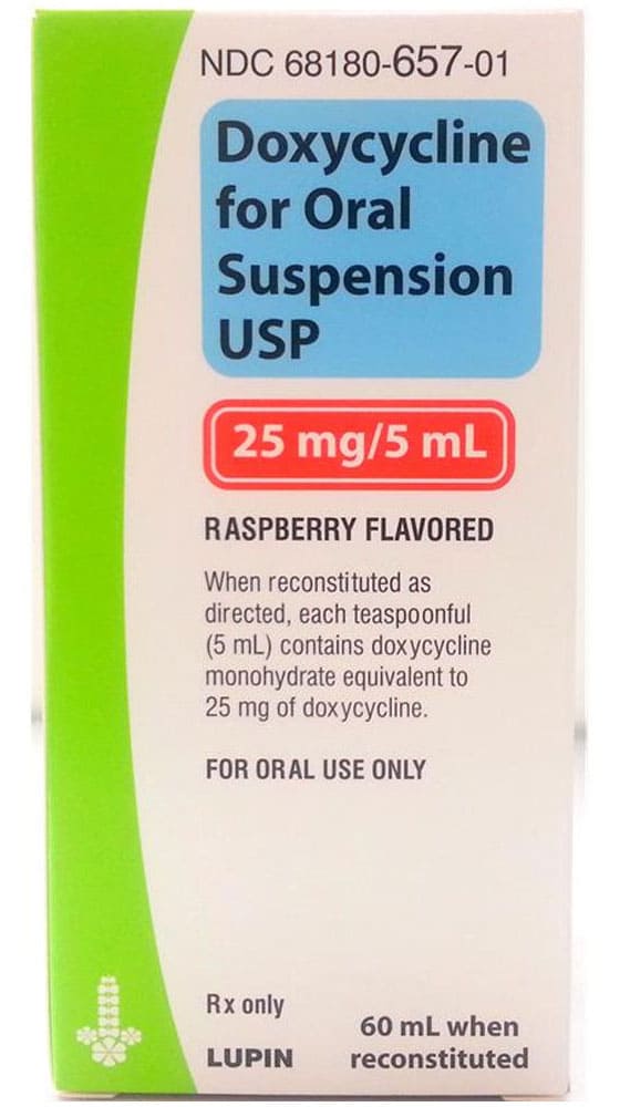 Doxycyclin Suspensión Oral 60 ml 5 mg/ml 1