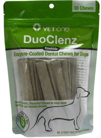 DuoClenz Rawhide Chews 30 chews for small dogs less than 11 lbs 1