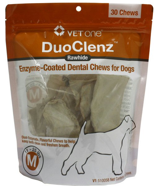 DuoClenz Rawhide Chews 30 chews 12-25 lbs 1