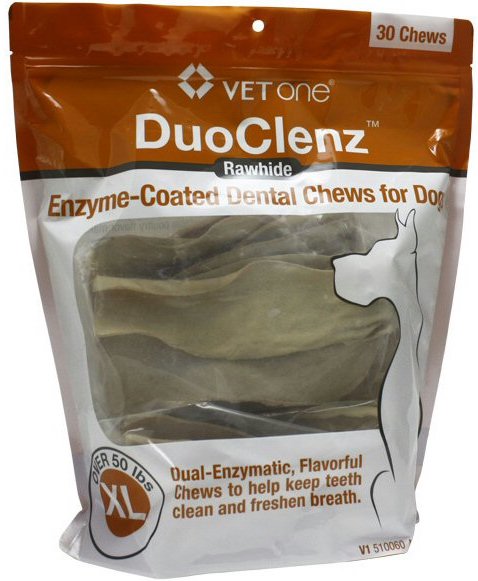 DuoClenz Rawhide Chews for extra-large dogs over 50 lbs 30 chews 1