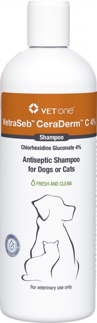 VetraSeb CeraDerm C 4% Shampoo 16 oz 1