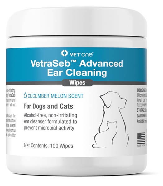 VetraSeb Advanced Ear Cleaning Wipes 100 count 1