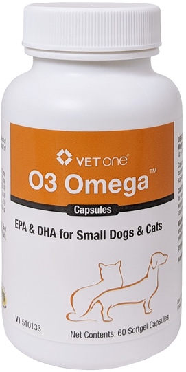 O3 Omega Capsules  60 count for cats & small dogs up to 30 lbs 1