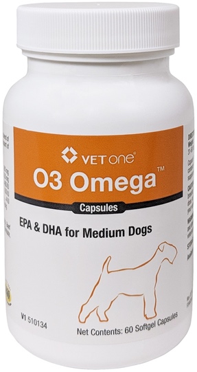 O3 Omega Capsules  for medium dogs 31-60 lbs 60 count 1