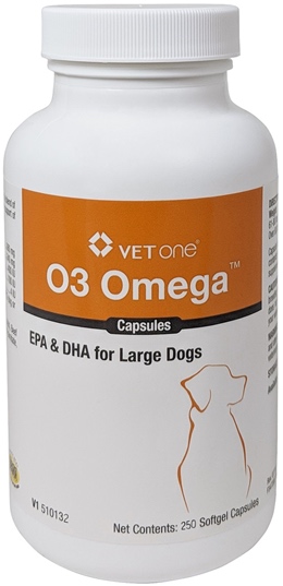 O3 Omega Capsules  for large dogs 60 lbs and over 250 count 1