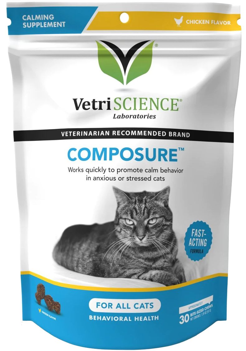 VetriScience Composure for Cats 30 bite-sized chews Chicken 1