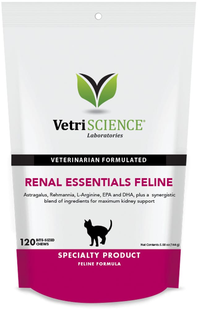 VetriScience Renal Essentials Bite-Sized Chews for Cats 120 count 1