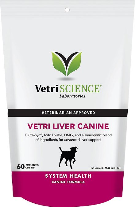VetriScience Vetri Liver Canine 60 bite-sized chews 1
