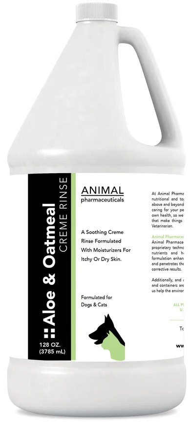 Animal Pharmaceuticals Aloe & Oatmeal Creme Rinse 1 gallon 1