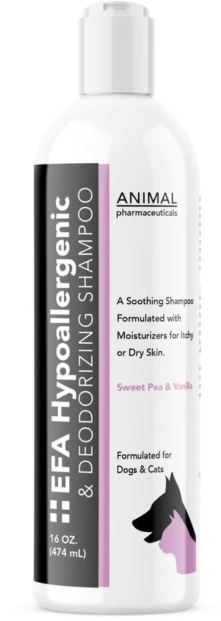 Animal Pharmaceuticals EFA Hypoallergenic & Deodorizing Shampoo  Sweet Pea & Vanilla 16 oz 1