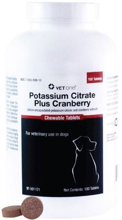 Potassium Citrate Plus Cranberry Chewable Tablets 100 count 1