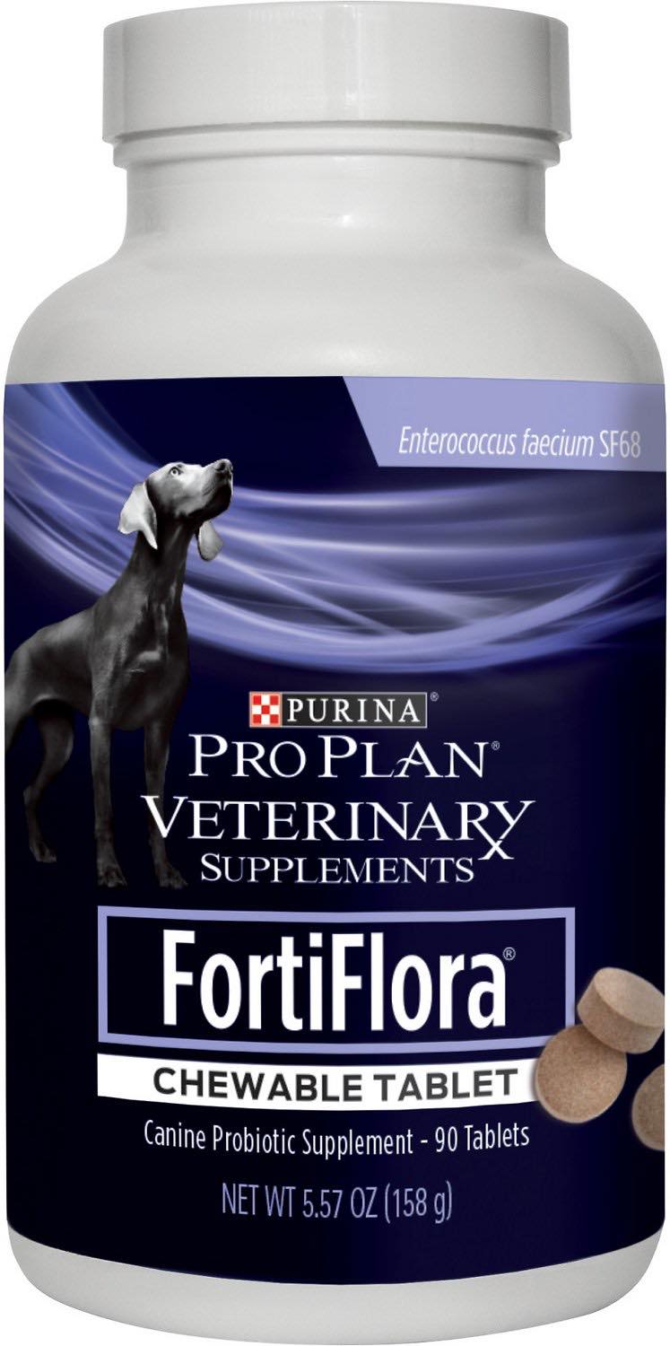 Purina Pro Plan Veterinary Supplements FortiFlora Chewable Tablet for Dogs 90 count 1
