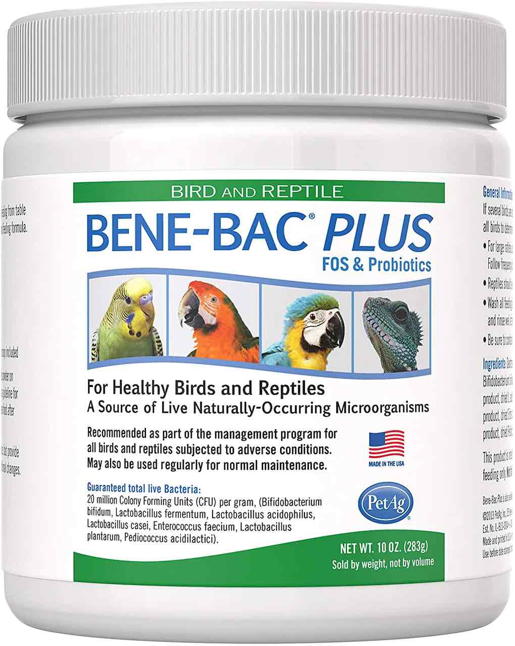PetAg Bene-Bac Plus Aves y Reptiles 10 oz 1