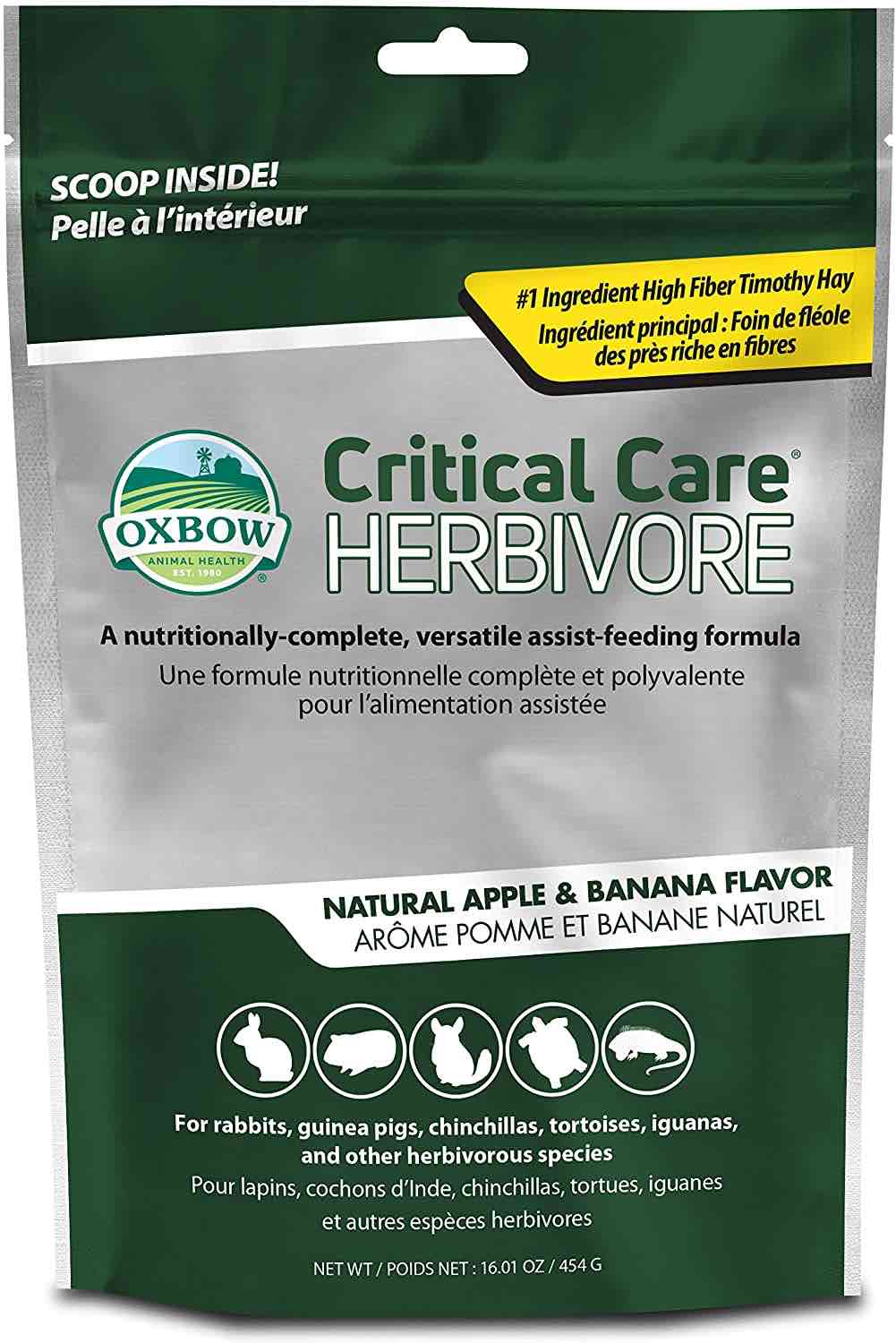 Oxbow Critical Care Herbivore Apple & Banana 16.01 oz (454 g) bag 1