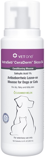 VetraSeb CeraDerm Sicca SA Conditioning Mousse 6.8 oz 1