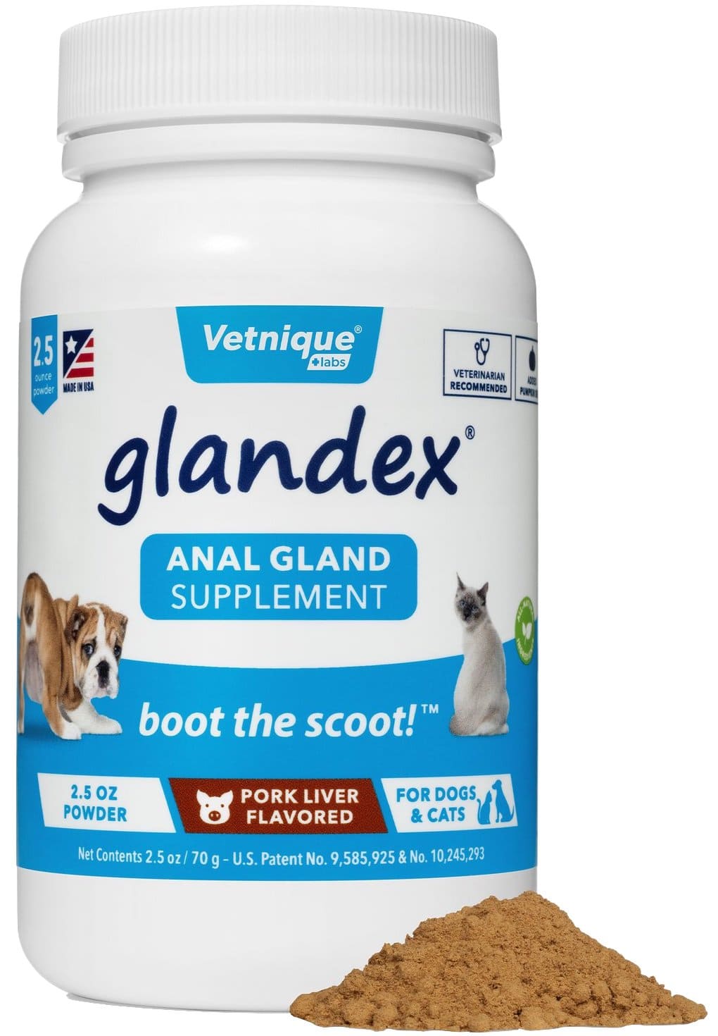 Glandex Anal Gland Supplement Powder 2.5 oz Pork Liver 1
