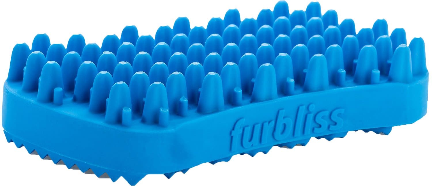 Furbliss Multi-Functional Brush for Pets 1 count with short hair (Blue)	 2