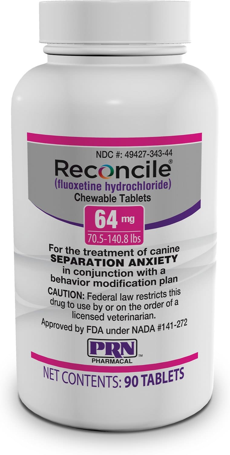 Reconcile 64 mg 90 chewable tablets for dogs 70.5-140.8 lbs 1