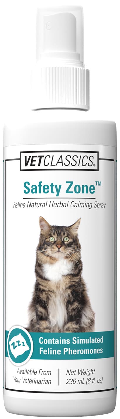 VetClassics Safety Zone Herbal Calming Spray for Cats 8 oz 1