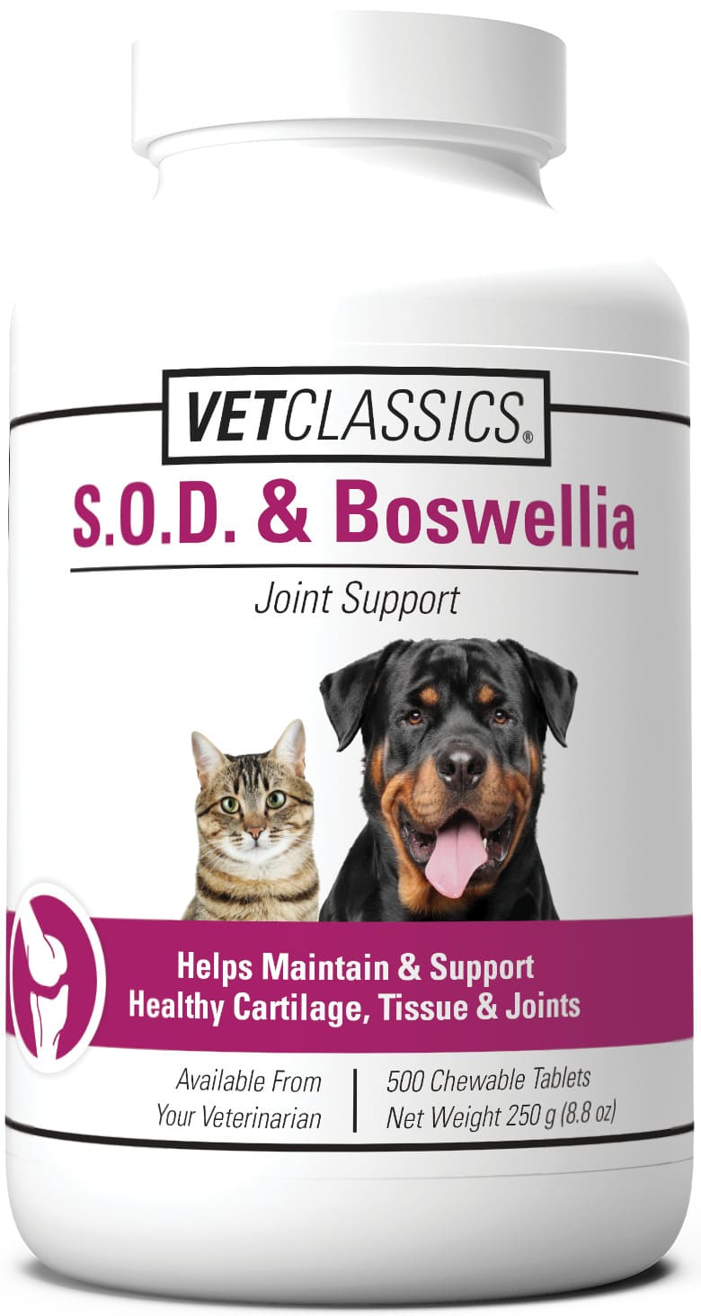 VetClassics S.O.D. & Boswellia Chewable Tablets	 500 count 1