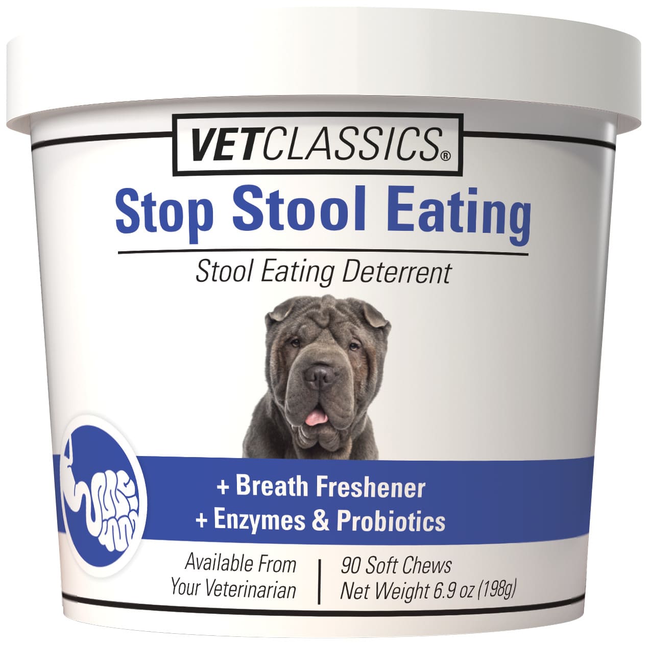 VetClassics Stop Stool Eating Soft Chews 90 count 1