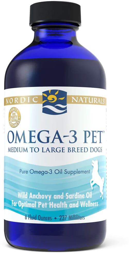 Nordic Naturals Omega-3 Pet Liquid 8 oz for medium & large dogs 1