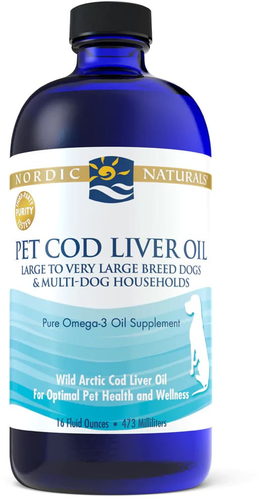 Nordic Naturals Pet Cod Liver Oil for large & giant dogs 16 oz 1