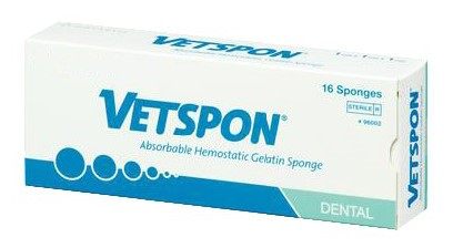 VetSpon Dental Esponjas de Gelatina Absorbible