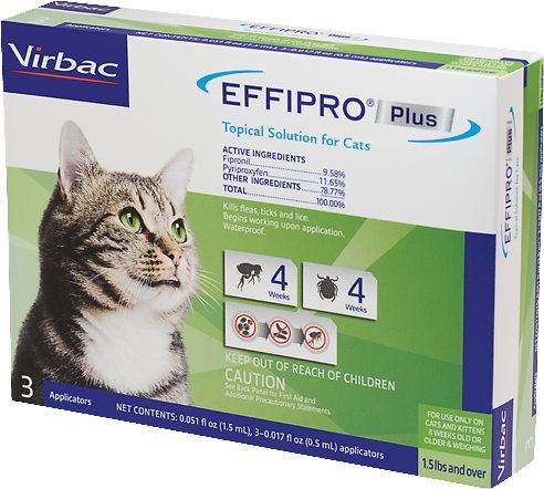 Effipro Plus for Cats 3 applicators 1.5 lbs and over 1