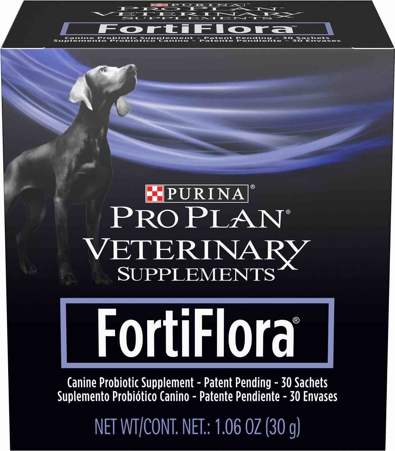 Purina Pro Plan Veterinary Supplements FortiFlora Powder for Dogs box of 30 sachets 1